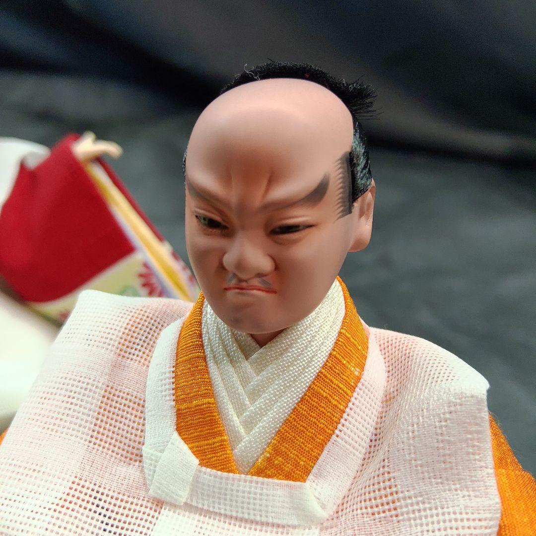 未使用品 京雛 特選 6寸 二條 勝翠作 雛人形 11体 官女 五人囃子 仕丁