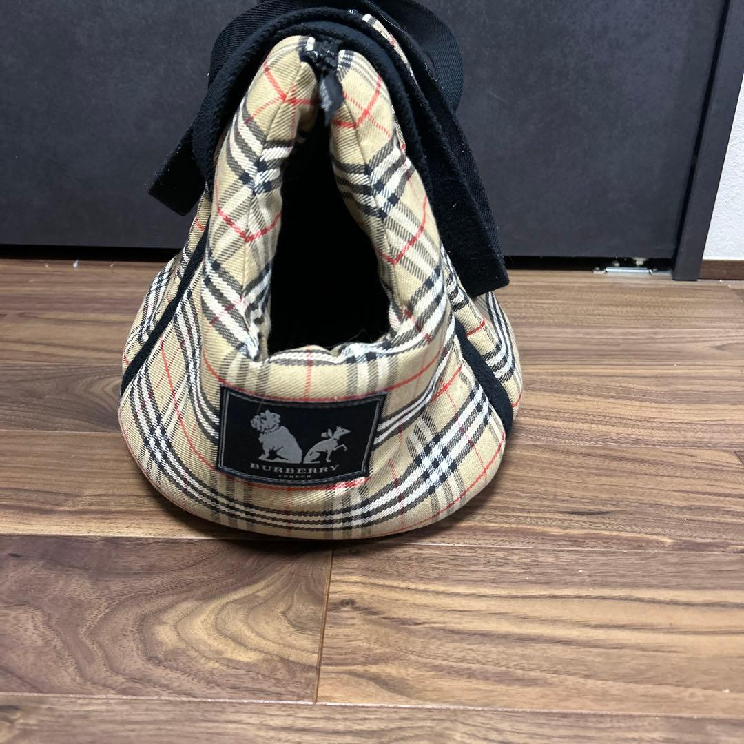 BURBERRY チェック柄 犬用キャリーバッグ