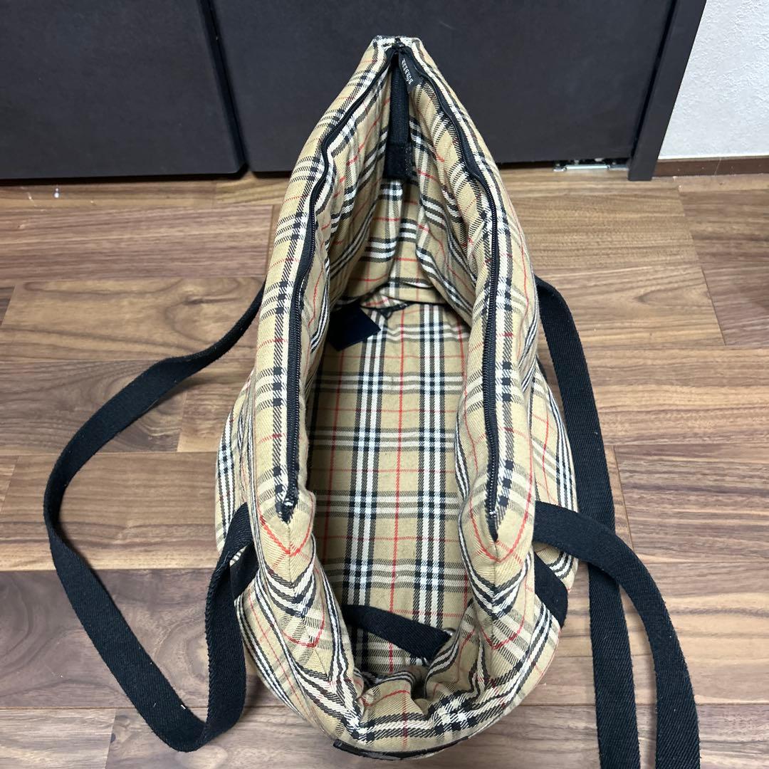 BURBERRY チェック柄 犬用キャリーバッグ