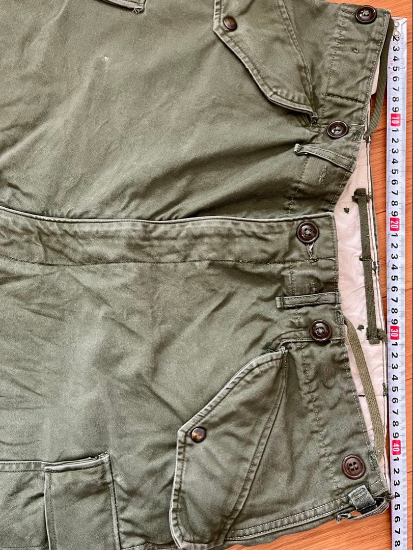 ◎50's 最初期 M51 パンツ 剥き出しスナップボタン コの字ジッパー 実物