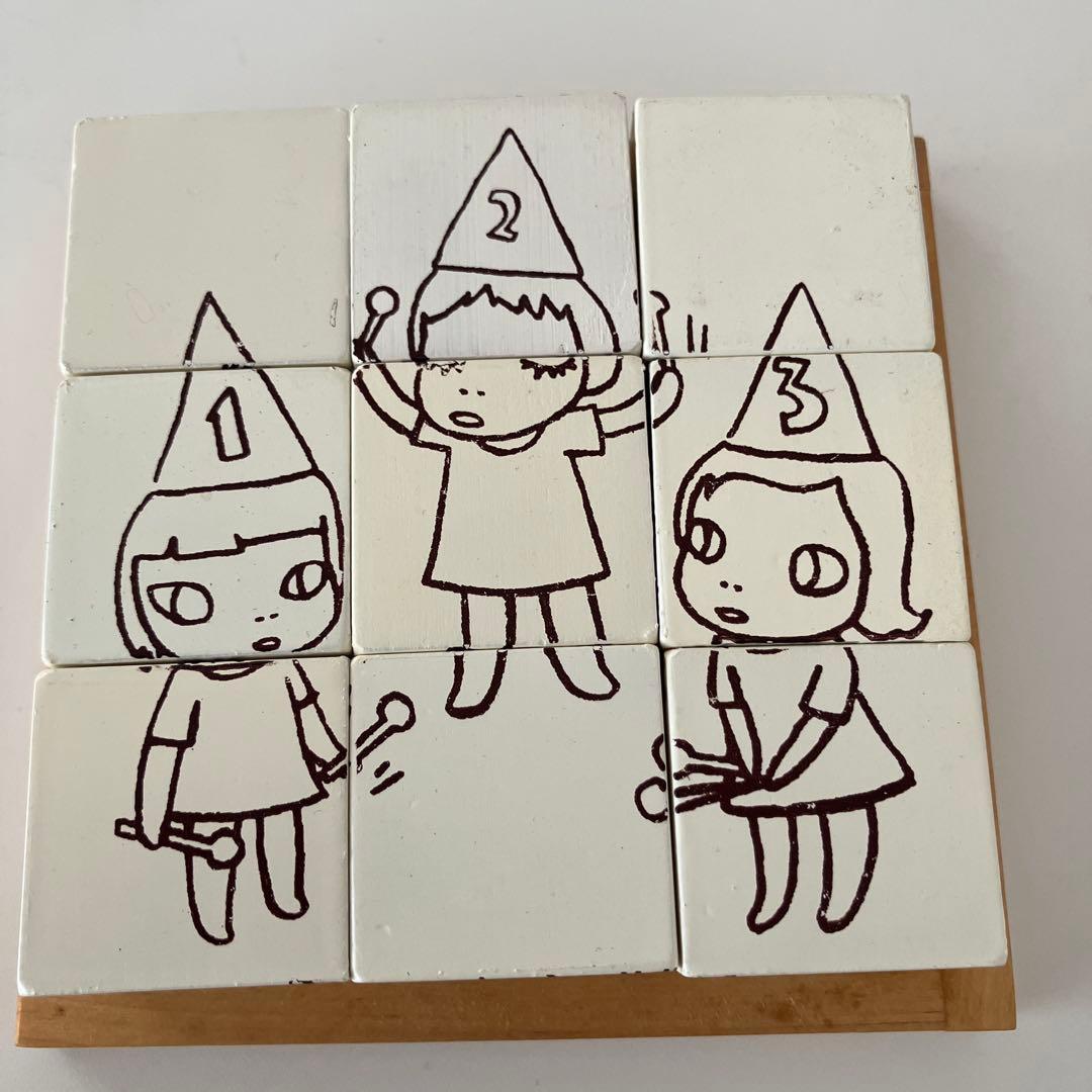 奈良美智 AtoZ限定グッズ 木製パズル フレーム付き 限定マッチのおまけ付き