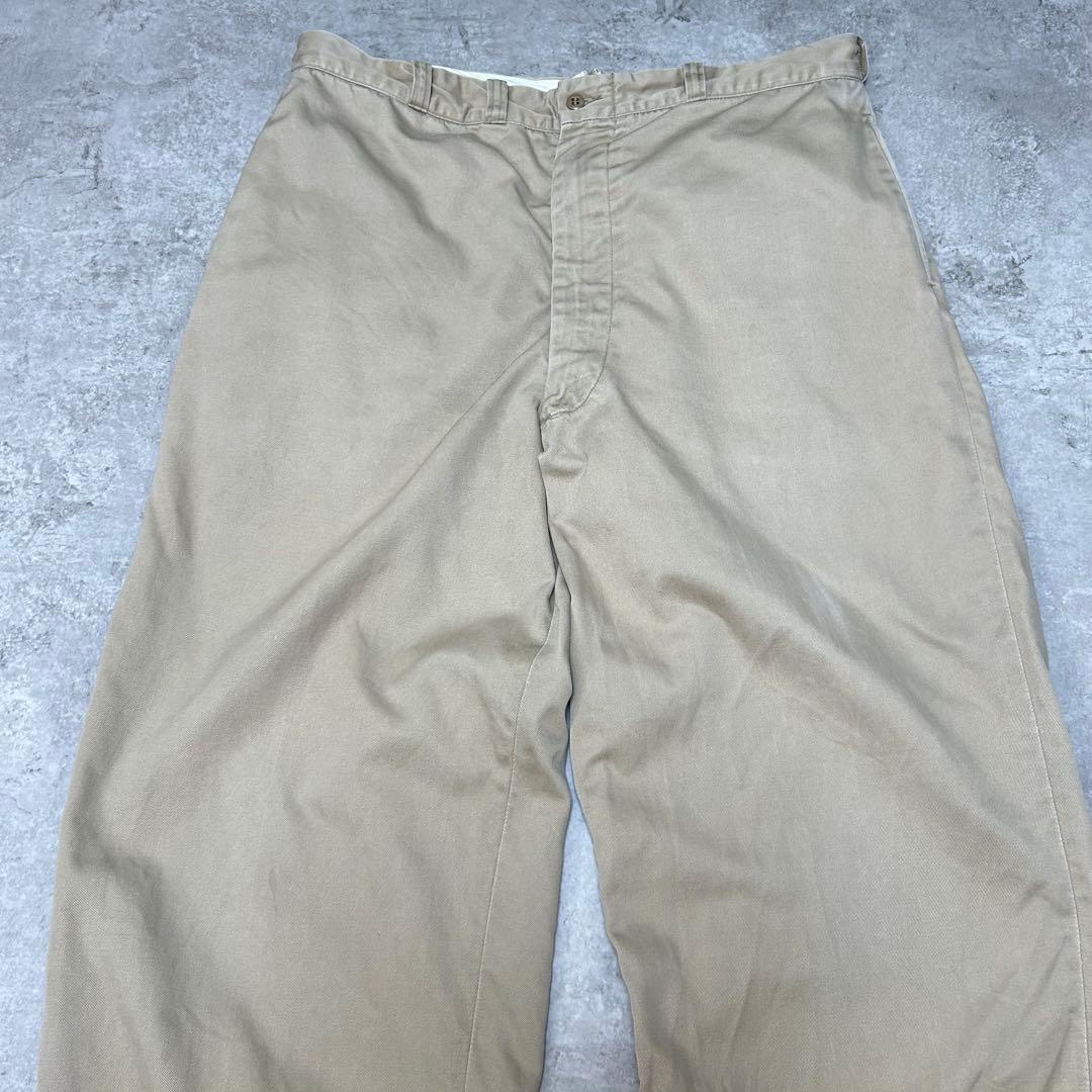 50-60s US ARMY チノパン PRENTICEジップ 米軍 実物