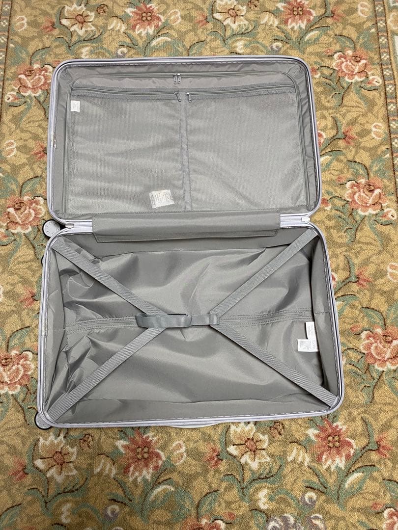 ◾️無印良品◾️バーを自由に調節できる　ハードキャリーケース　ホワイト