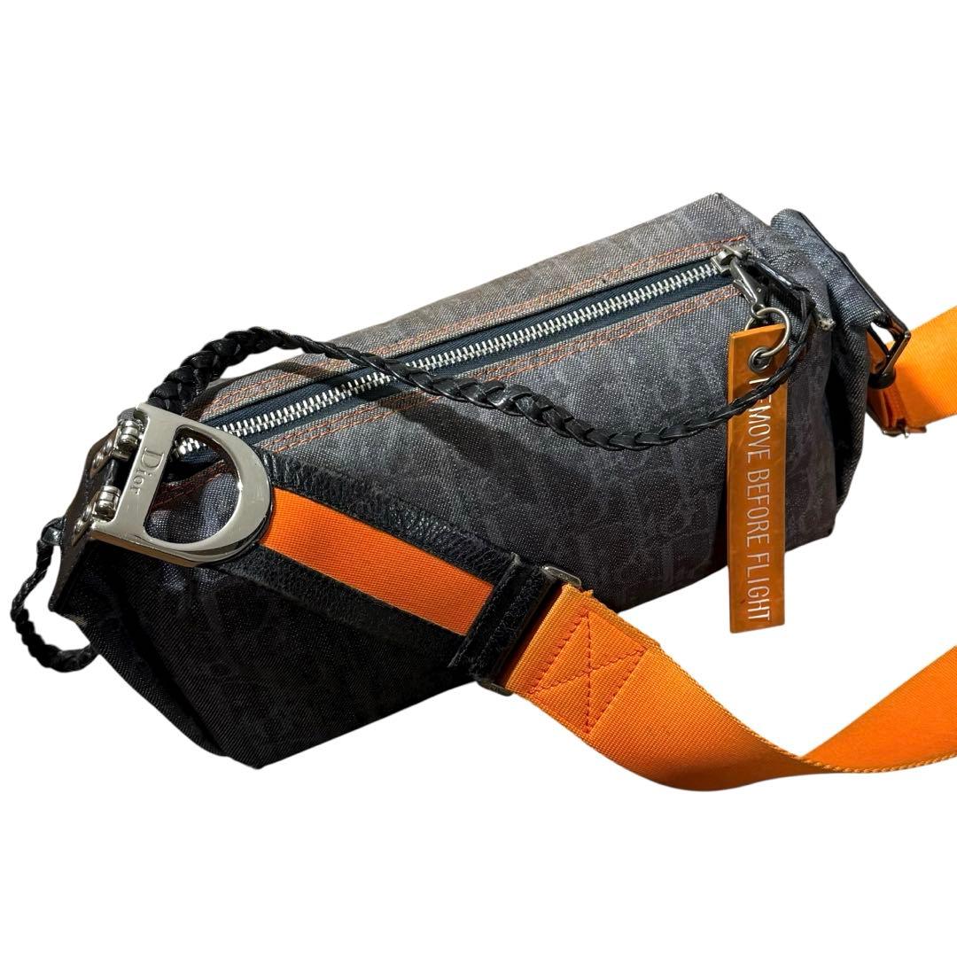 クリスチャンディオール フライト デニム オブリーク ショルダーバッグ