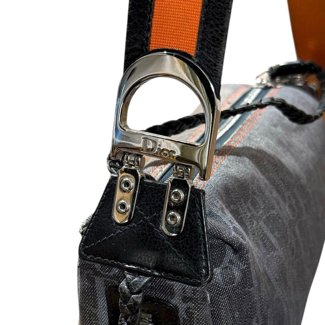 クリスチャンディオール フライト デニム オブリーク ショルダーバッグ