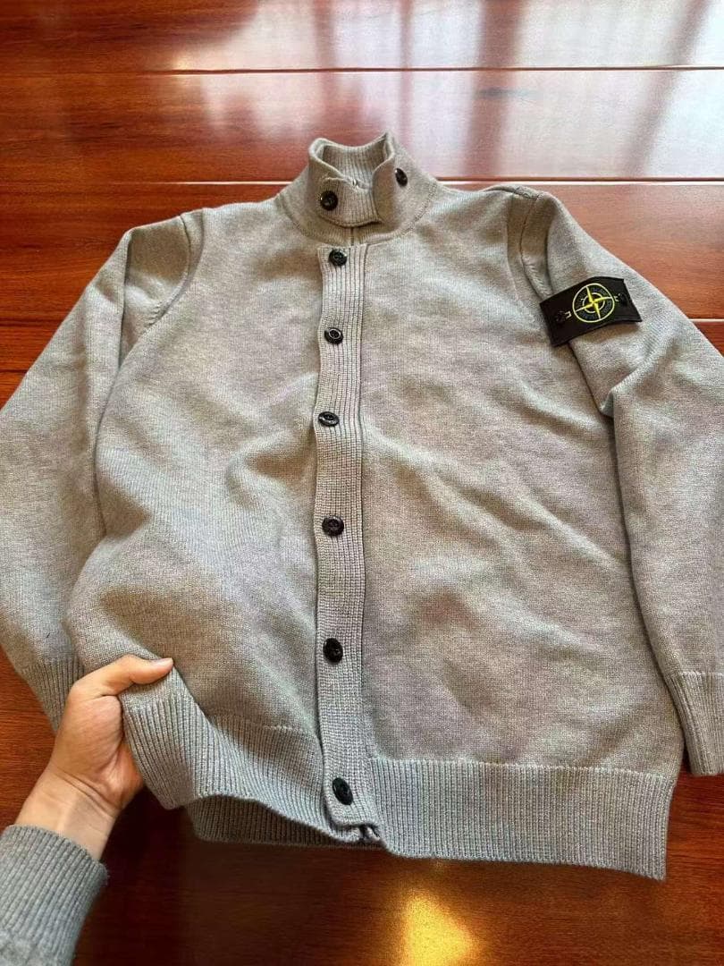 Stone  グレー カーディガン Lサイズ 軽い使用感