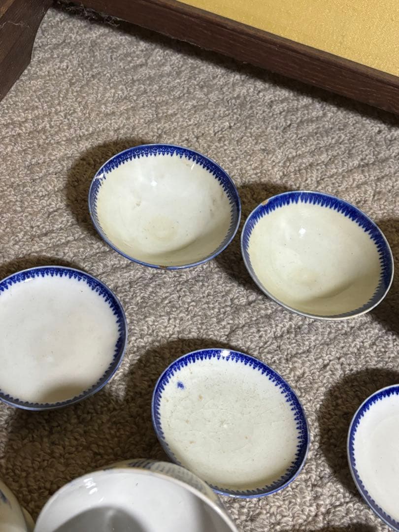 古伊万里 江戸時代 染付 蓋付あり 有田焼き 陶磁器 茶碗 まとめ 骨董品