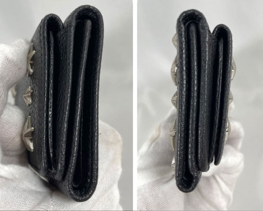 未使用に近い JIMMY CHOO ジミーチュウ 三つ折り財布 NEMO 箱付き