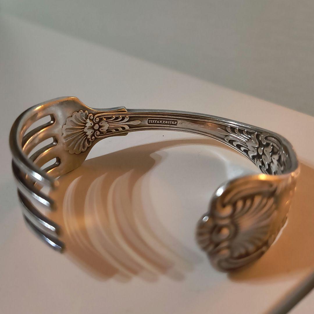 【Tiffany】オールド ティファニー シルバー フォーク バングル