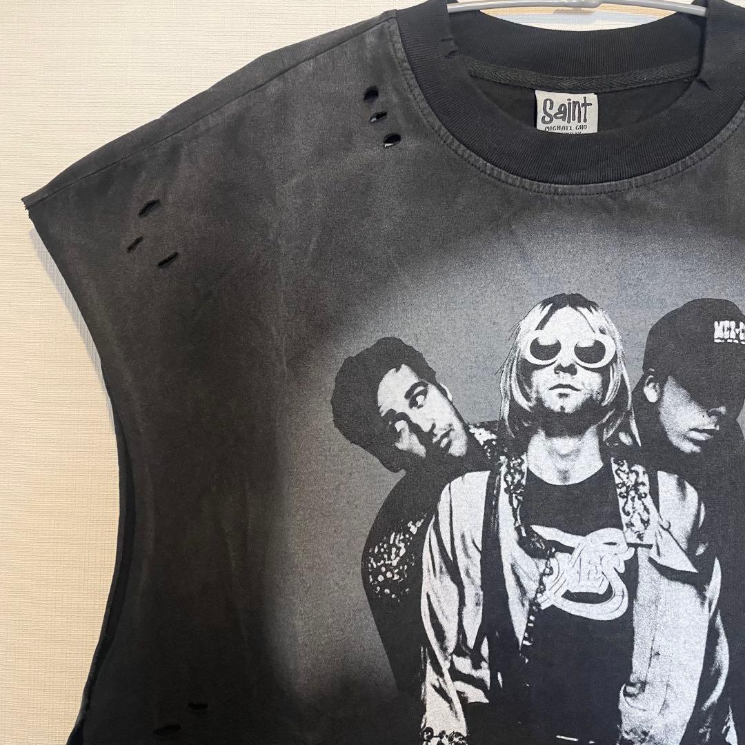 NIRVANA カットオフ ノースリーブ Lサイズ ニルヴァーナ SHIRTS