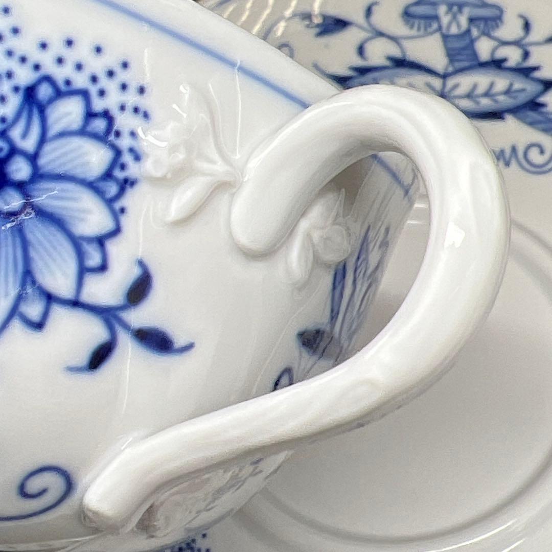 専用マイセンブルーオニオン　スープカップ&ソーサー　共箱　東な7-1221☆1F