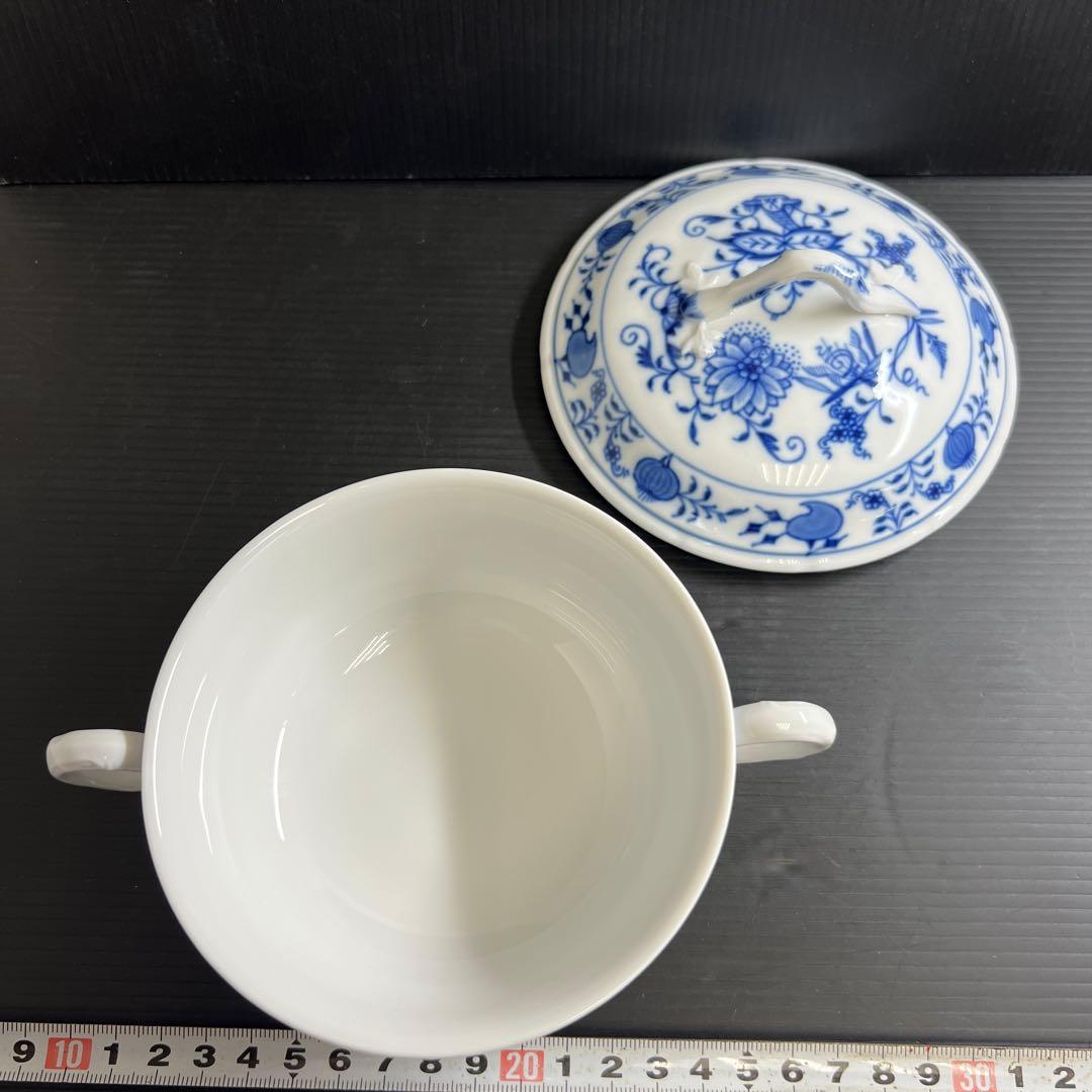 専用マイセンブルーオニオン　スープカップ&ソーサー　共箱　東な7-1221☆1F