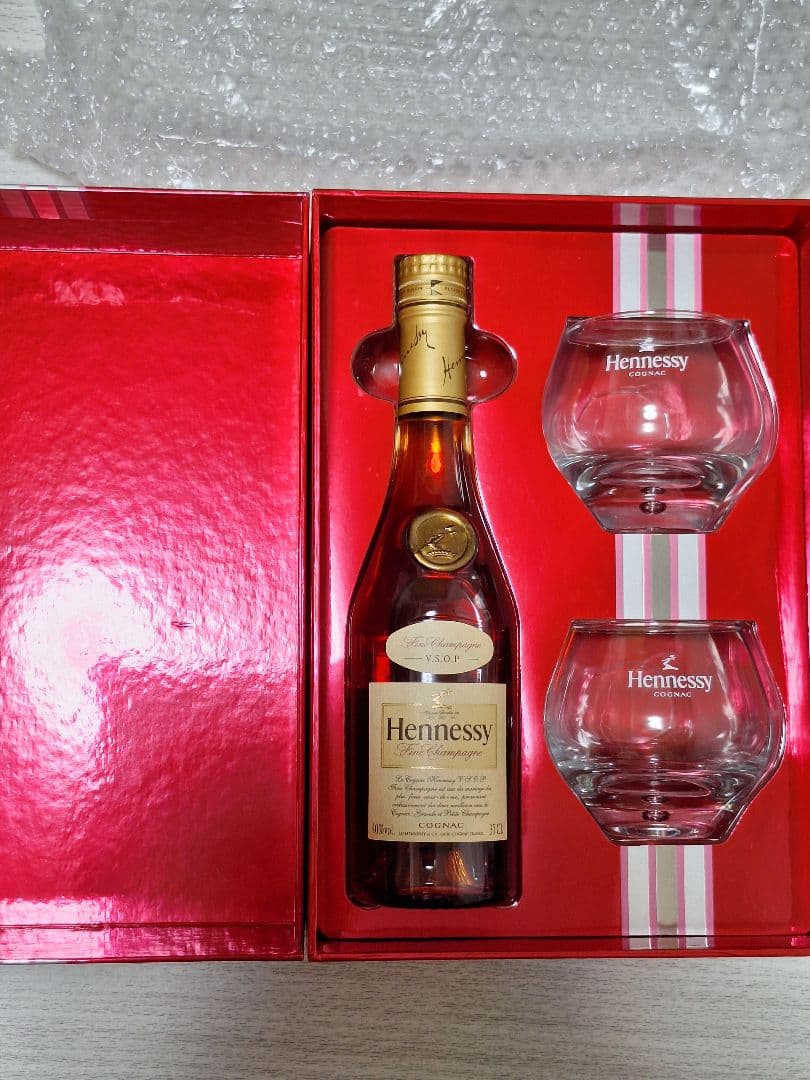 【希少】ヘネシーVSOPグラス2個付 限定特別ペアグラスギフトセット