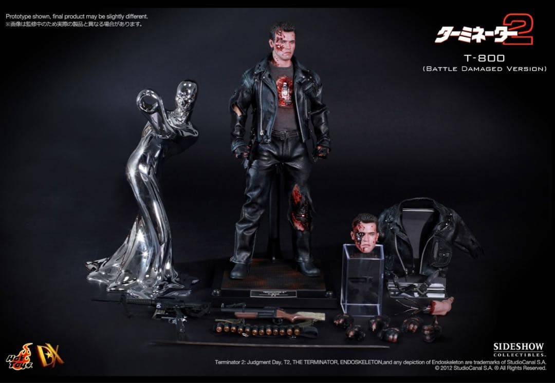 ホットトイズDX13　T-800 バトルダメージ版　1/6スケール　新品未開封
