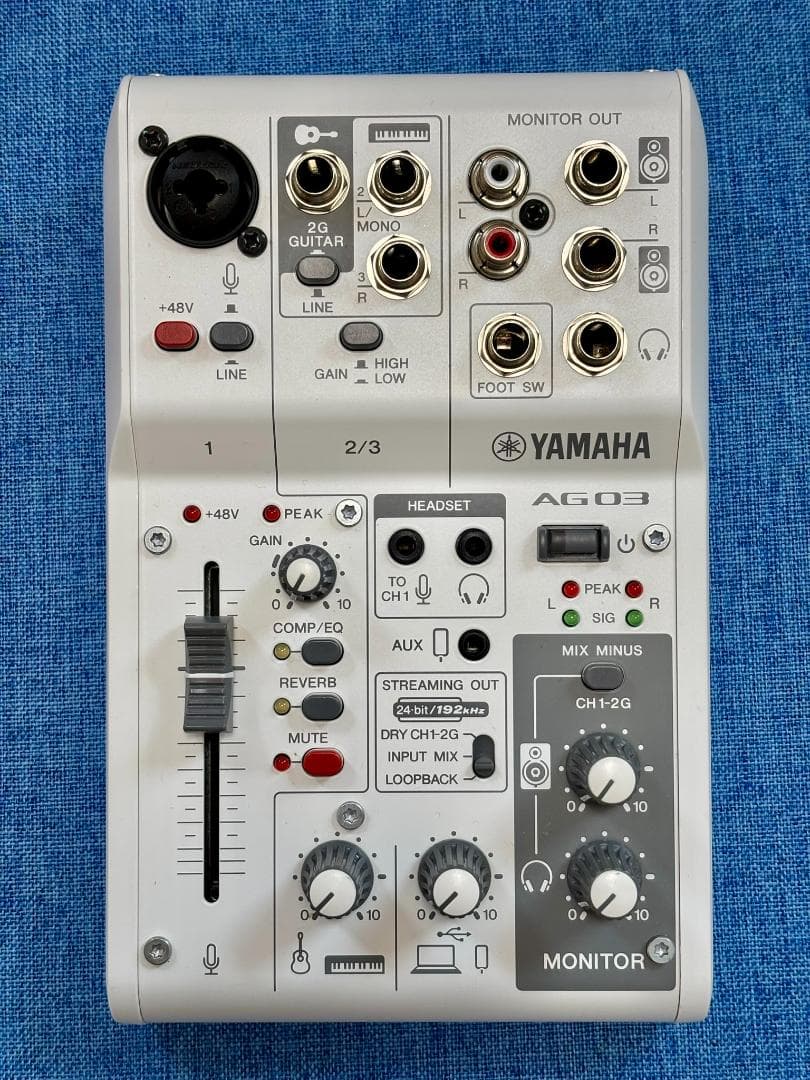YAMAHA AG03 MK2 オーディオインターフェース ミキシングコンソール