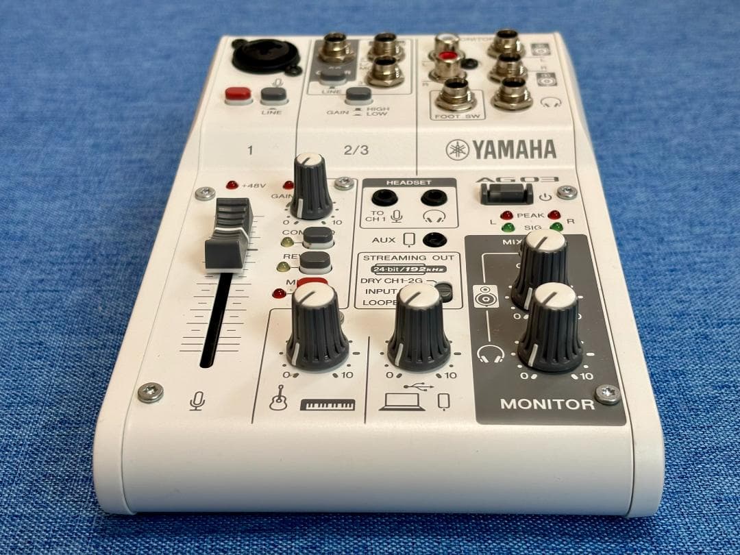YAMAHA AG03 MK2 オーディオインターフェース ミキシングコンソール