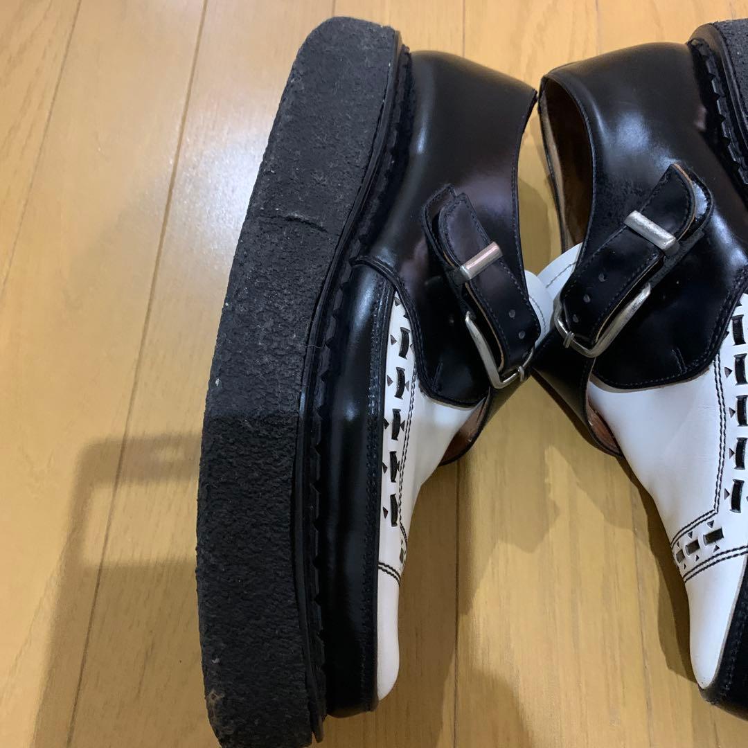 希少e coxラバーソール(UK7.5)ブラック/ホワイト(外観美品)