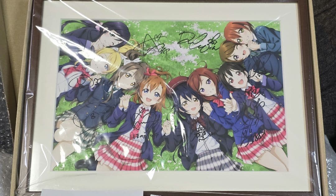セール中！　ラブライブ 直筆サイン入り複製原画 μ's