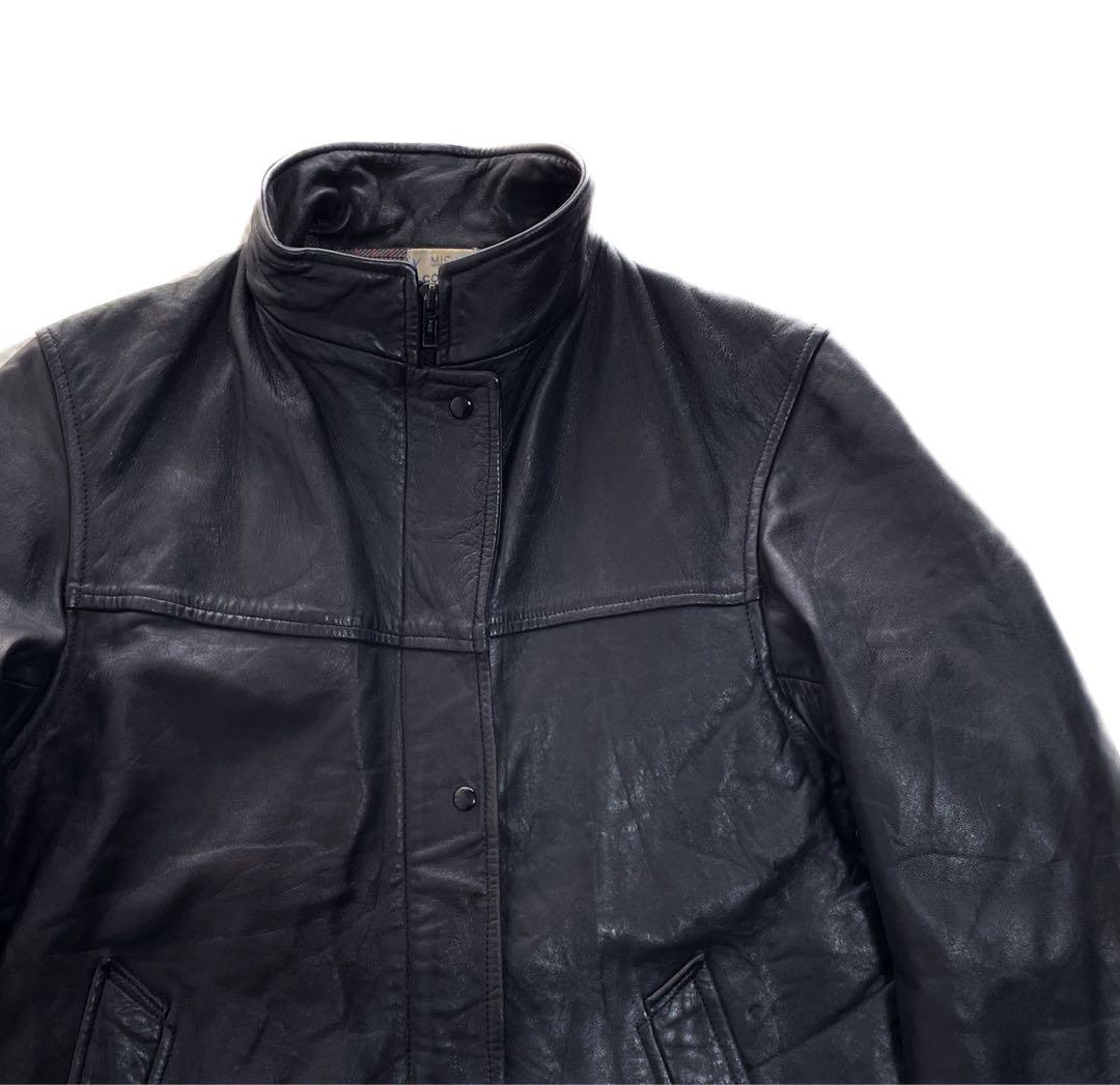 希少 フランス軍 ファイヤーマン レザーコート カーコート ユニセックス