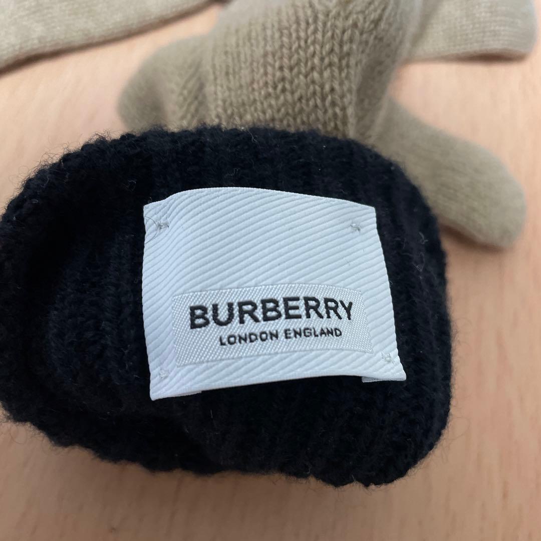 バーバリー　手袋　カシミヤ M／L