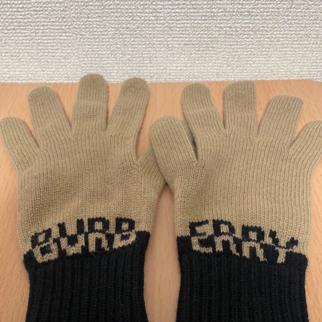 バーバリー　手袋　カシミヤ M／L