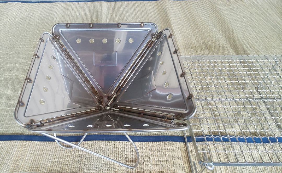 未使用 スノーピーク 焚き火台s 焚火台 グリルネット ベースプレート 炭床