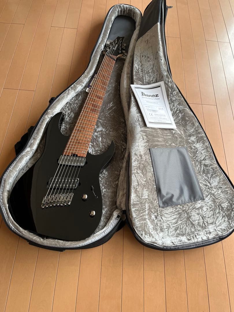 Ibanez RGMS8-BK ケース、ストラップ付き 8弦ギター
