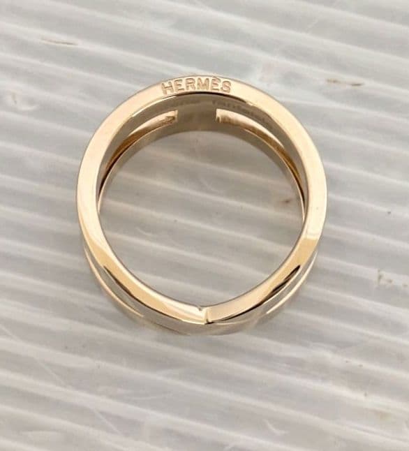 HERMES スカーフリング ゴールド