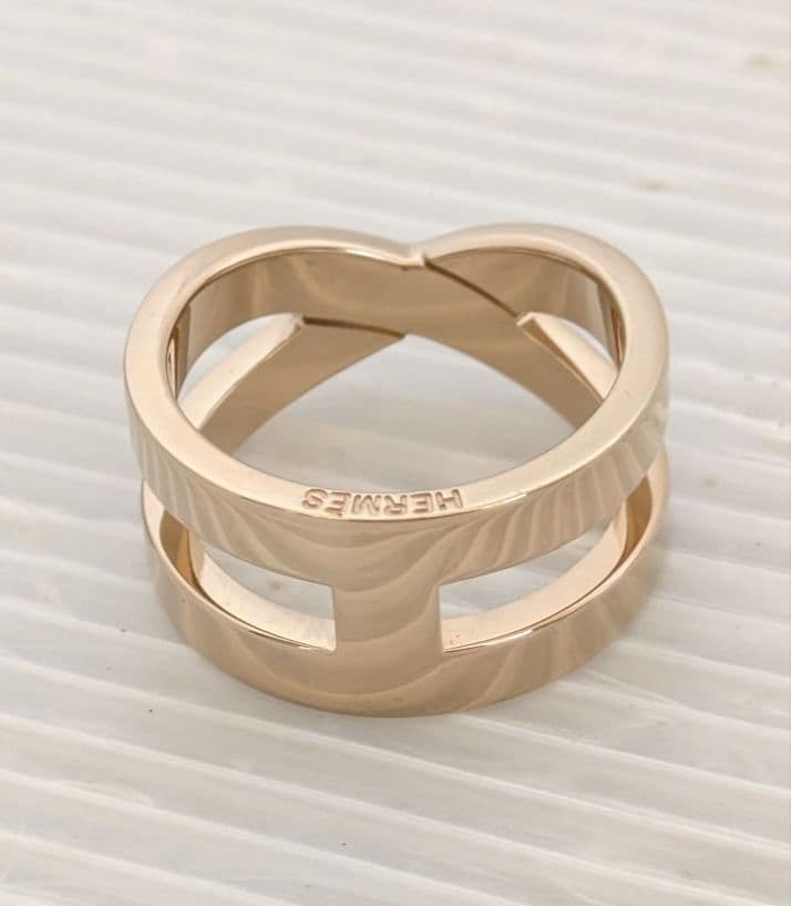 HERMES スカーフリング ゴールド