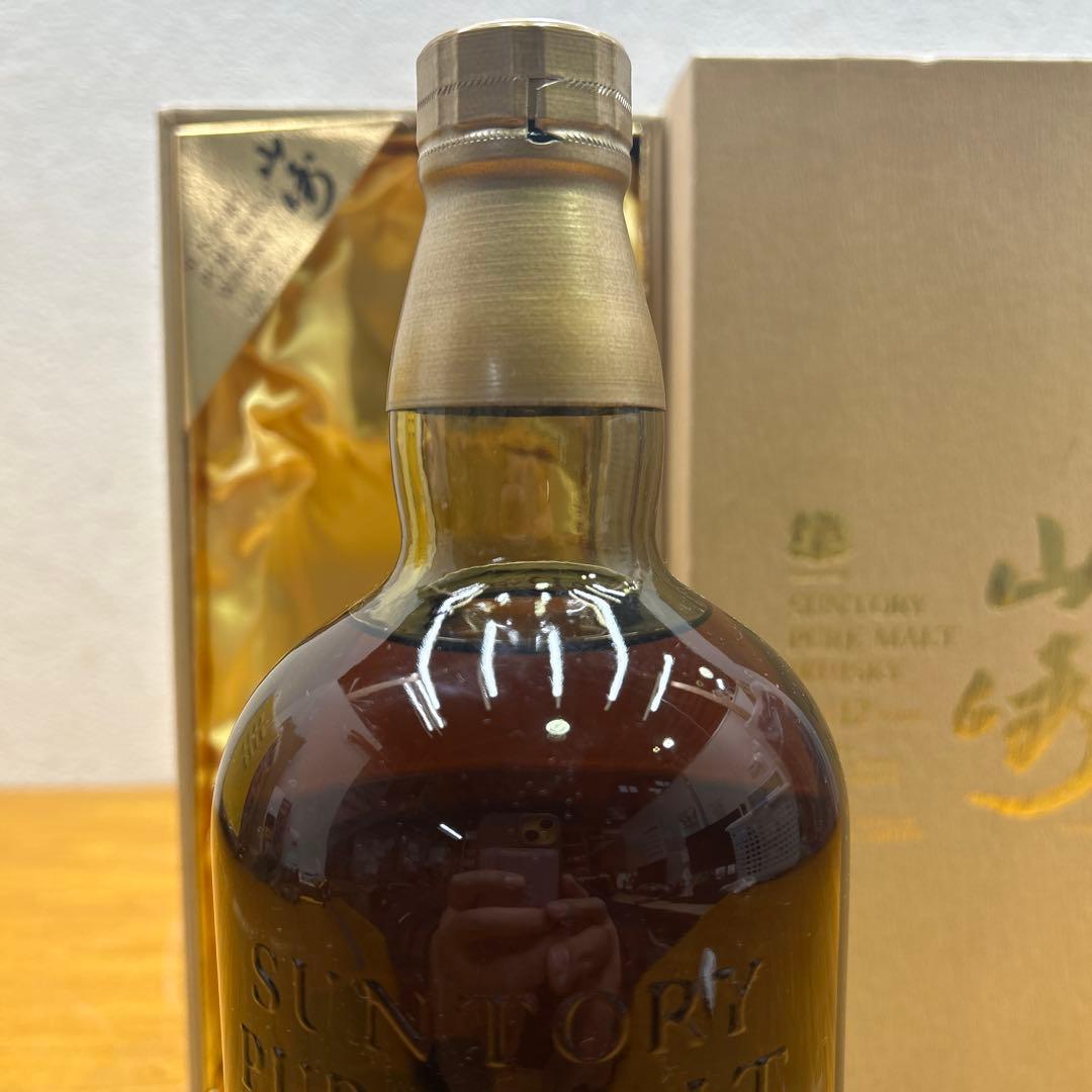 5271【未開栓】 サントリー 山崎 12年 1000mlLクイーンサイズ箱付き