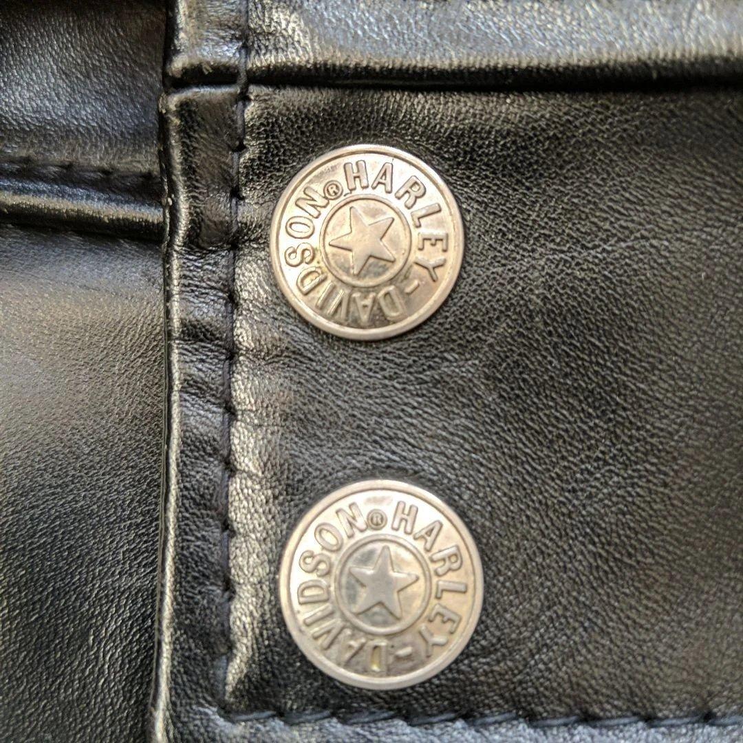 【馬皮★ ホースハイド】 本革 ポリスマンジャケット ハーレーダビッドソン M