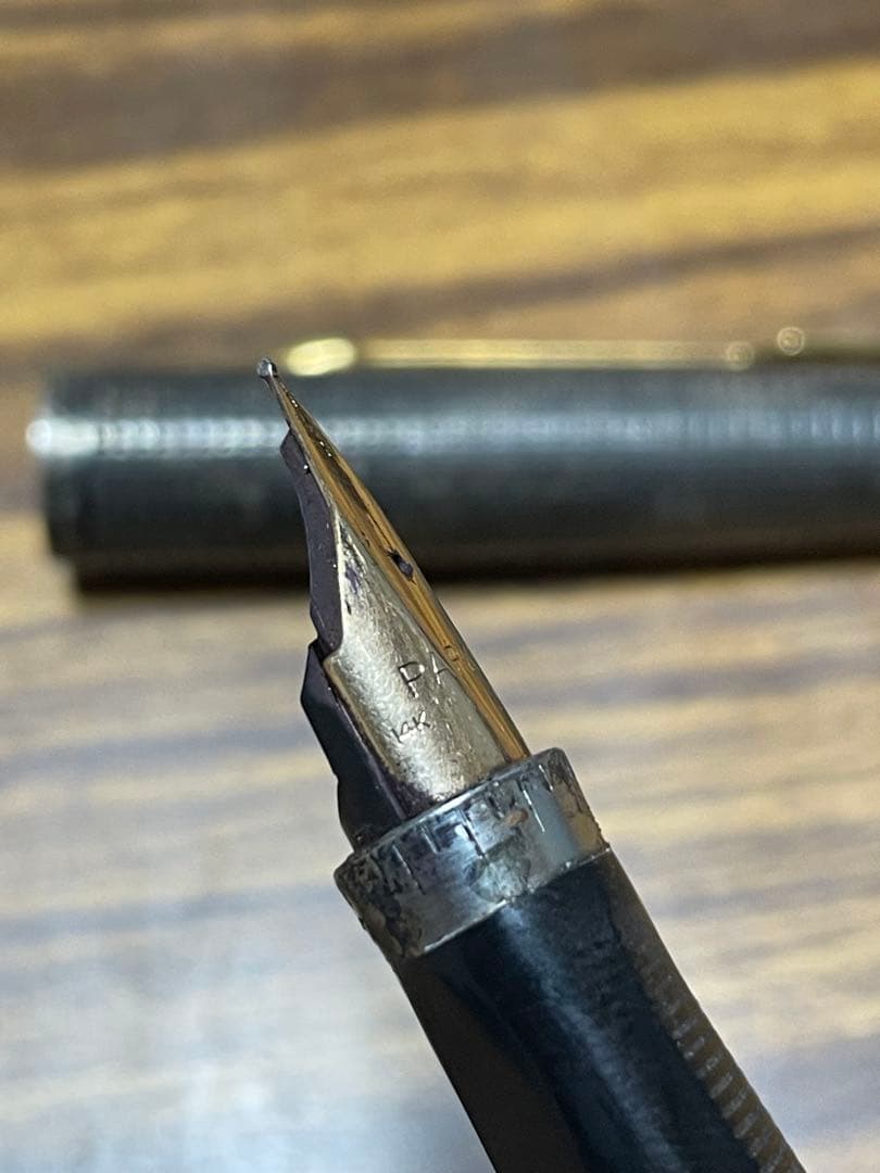PARKER パーカー　スターリングシルバー万年筆　USA 14金ペン