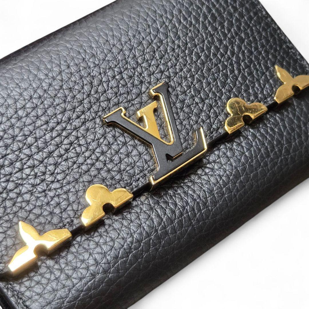 極美品✨ヴィトン トリヨン ポルトフォイユカプシーヌコンパクト ノワール