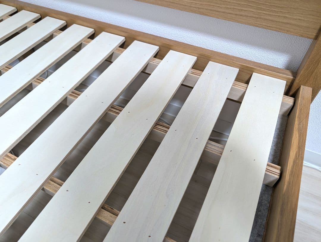 無印良品 シングルベッド (オーク材)