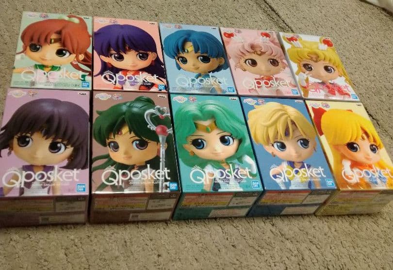 Qposket セーラームーン　キューポスケットBカラー10体セット　フィギュア