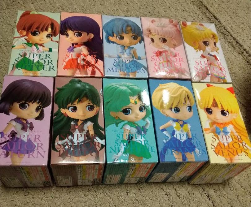 Qposket セーラームーン　キューポスケットBカラー10体セット　フィギュア