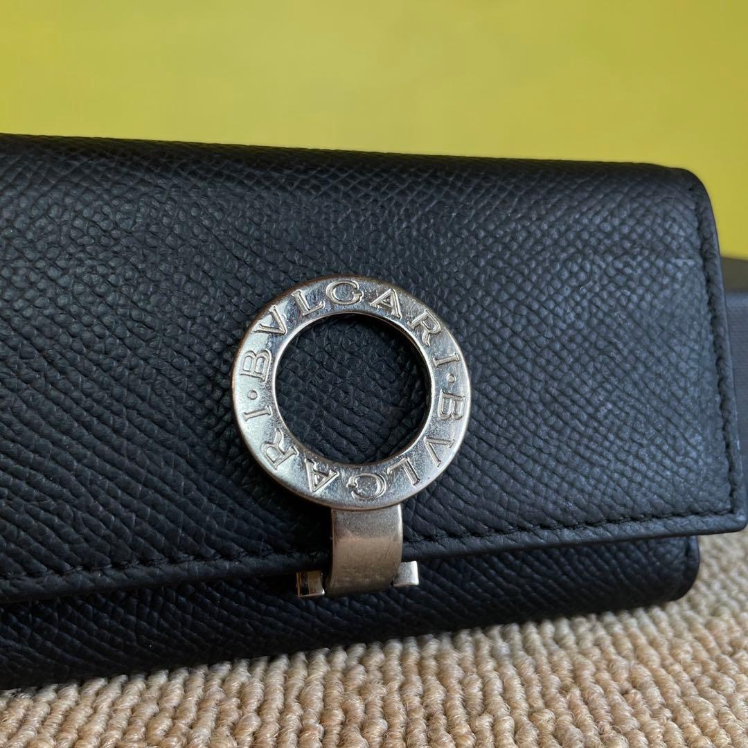 正規品⭐️極美品⭐️BVLGARI ブルガリ　男女兼用　キーケース　6連　黒