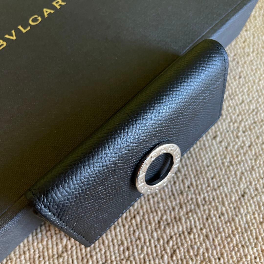 正規品⭐️極美品⭐️BVLGARI ブルガリ　男女兼用　キーケース　6連　黒