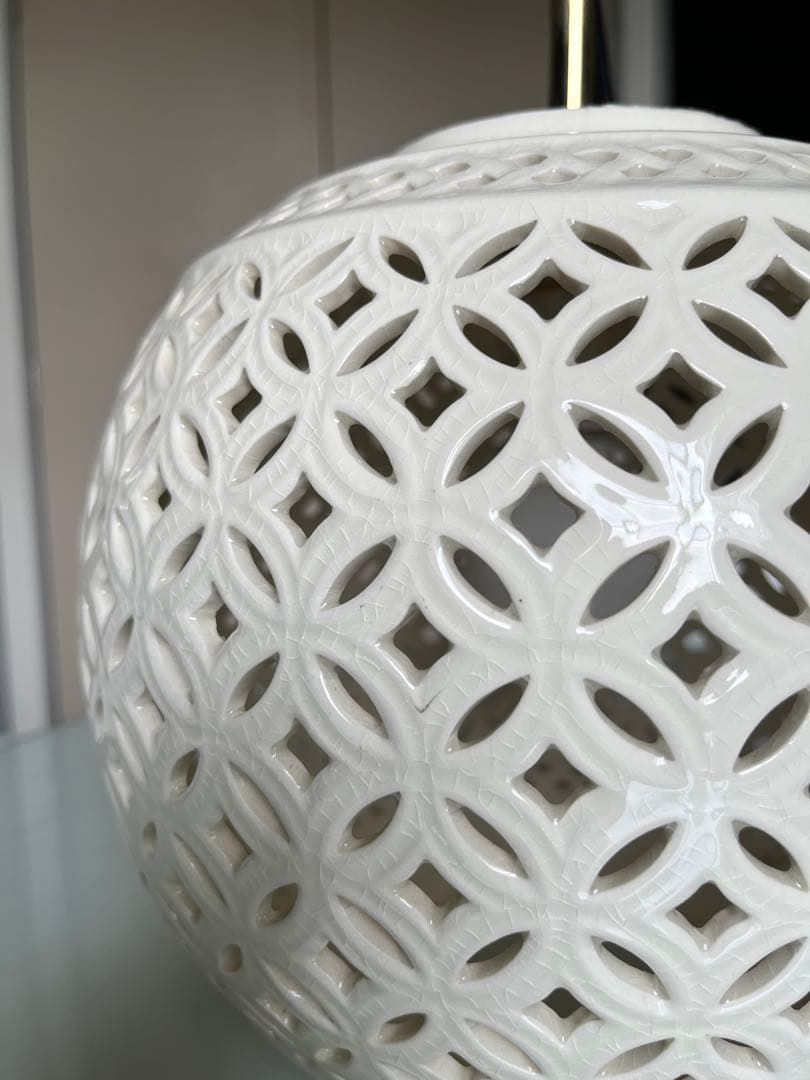 ジャパニーズモダン　陶器製　ペンダントランプ　照明　オーデリック　ヴィンテージ