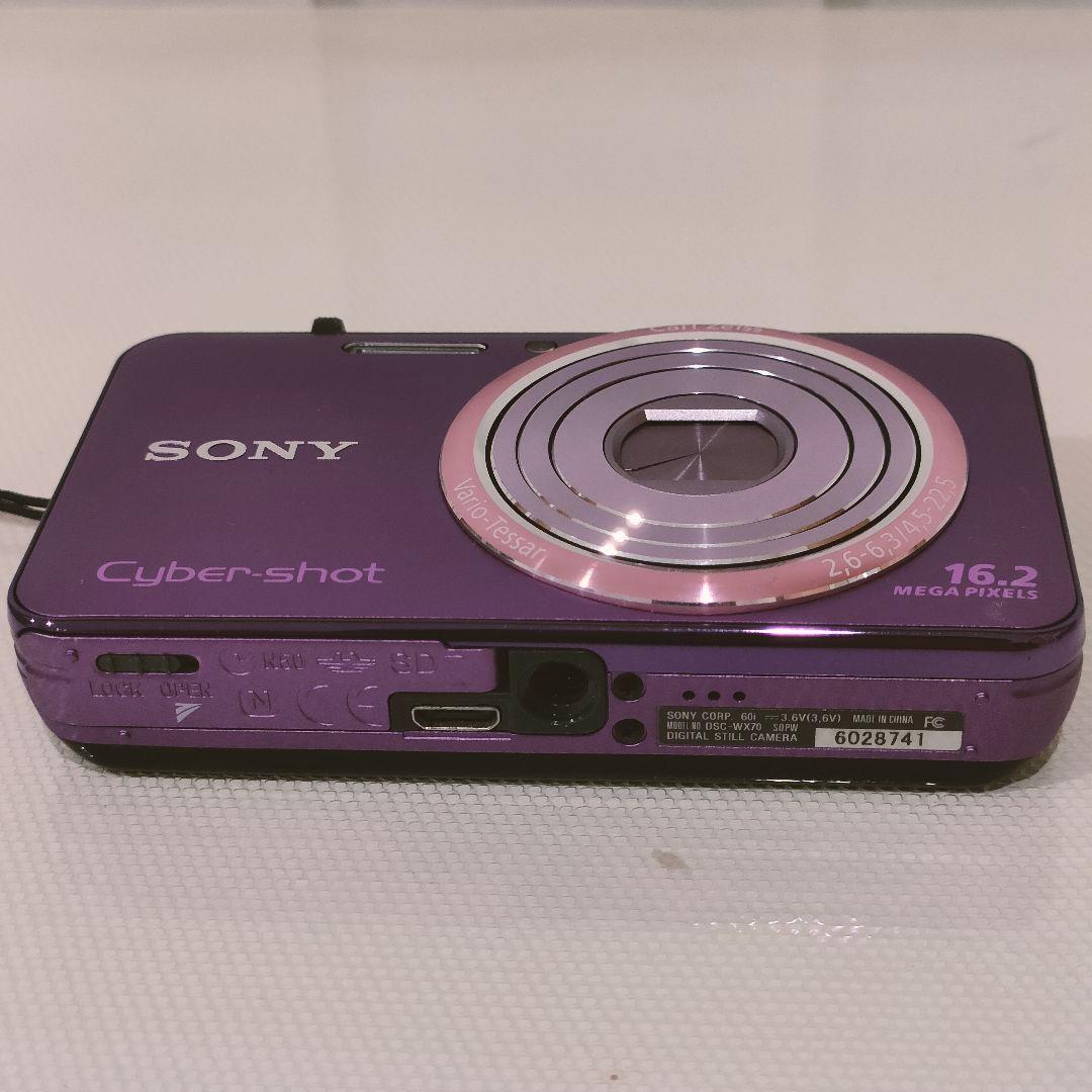 【送料無料・中古品】SONY Cyber-shot DSC-WX70 パープル