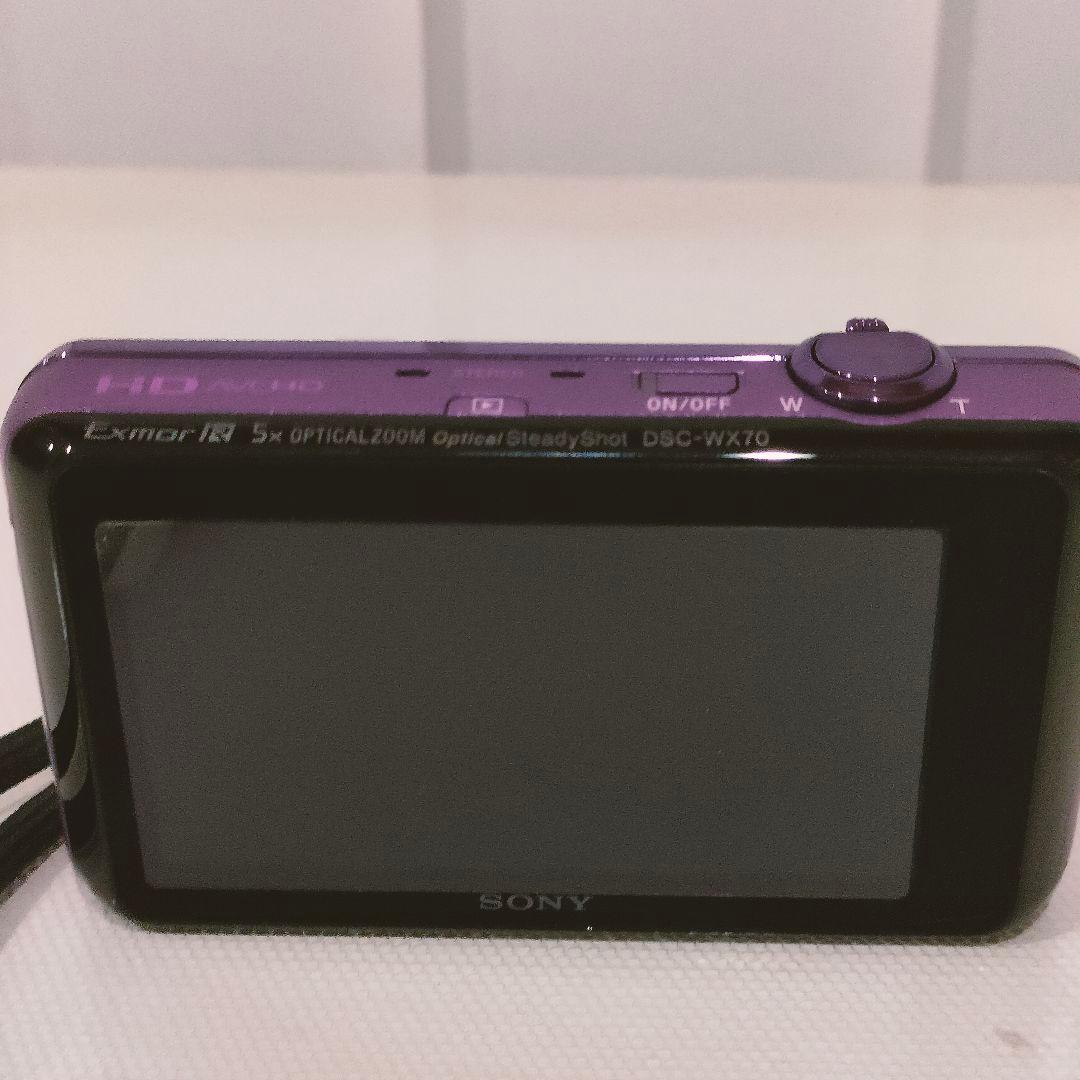 【送料無料・中古品】SONY Cyber-shot DSC-WX70 パープル