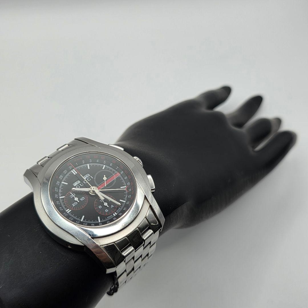 極美品 廃版 GUCCI 5500 腕時計 クロノグラフ シェリーライン 男女