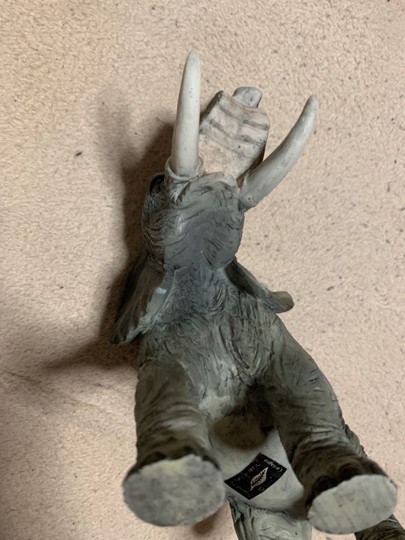 カスターニャ　イタリア製置物　 アンティーク　アフリカゾウ　castagna