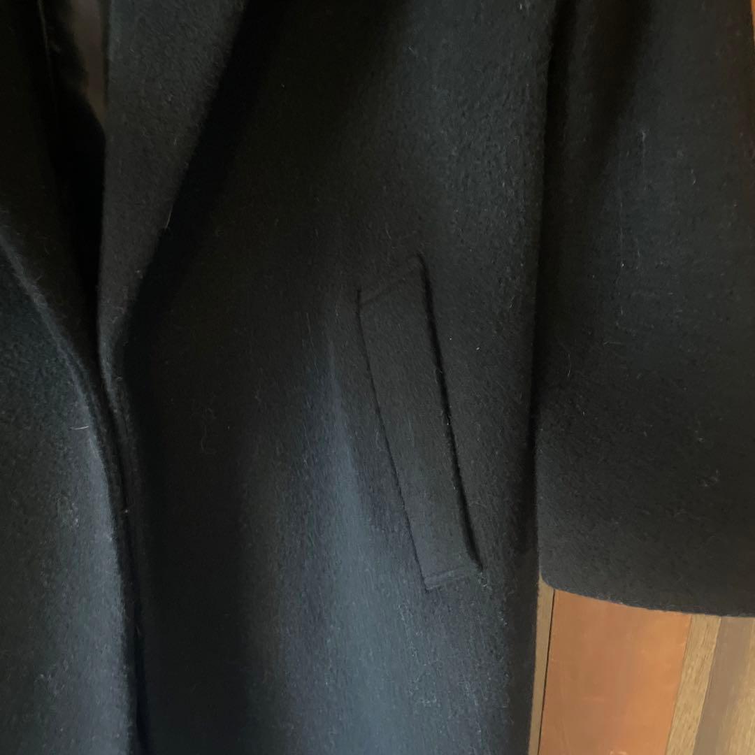 mizuiro ind ウールブレンドスタンドカラーコート