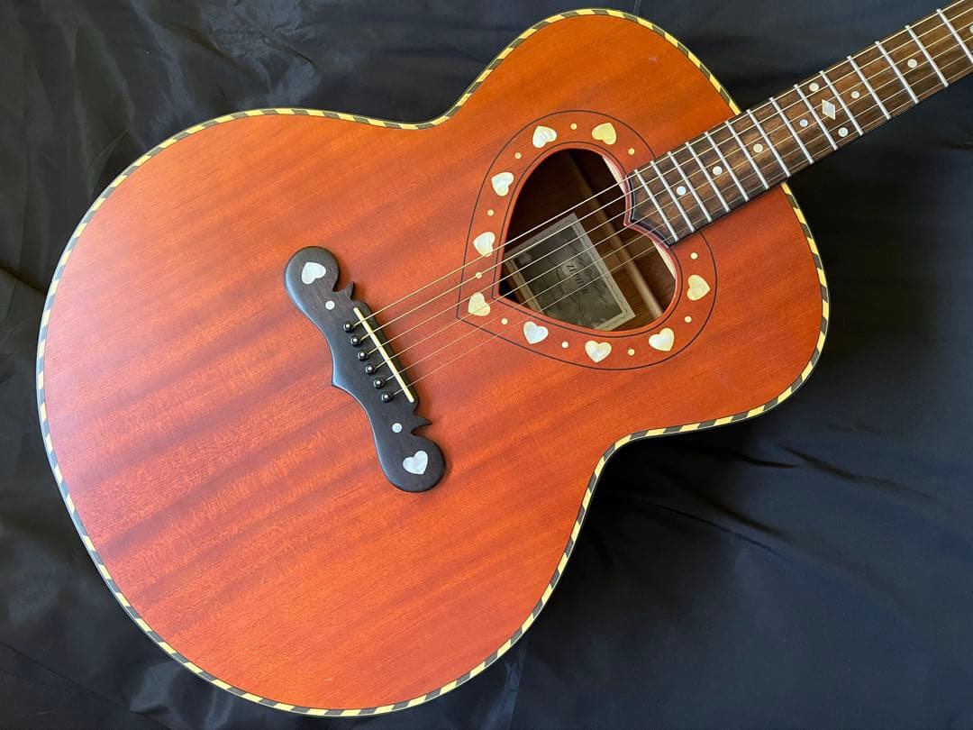 激レアZEPHYR ZAC-60アコースティックギターほぼ未使用ケース付き