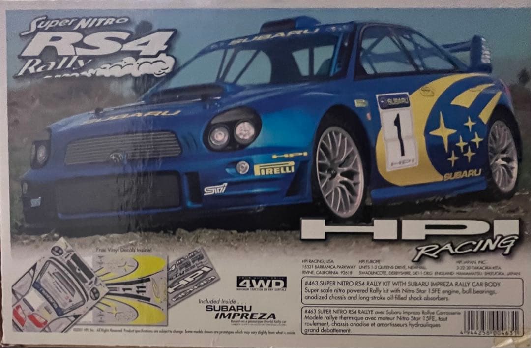 super nitro rs4 rally エンジンカー