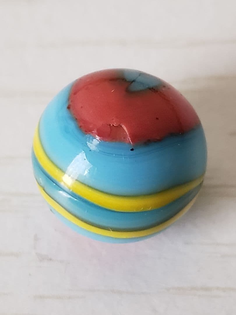 ヴィンテージ　ビー玉　スーパーマンマーブル　Peltier