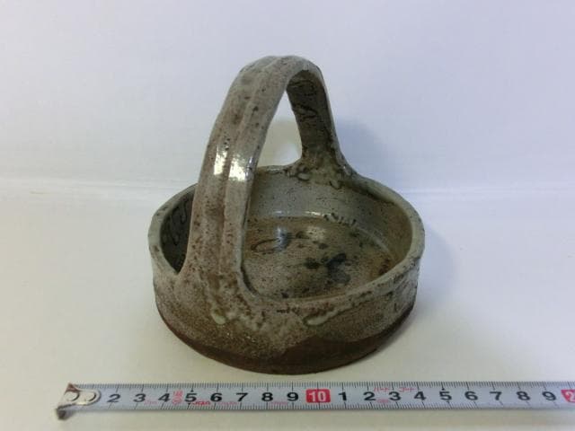 鉢■古唐津手付き鉢 古い絵唐津 花生け 菓子器 菓子鉢 古美術 時代物 骨董品■