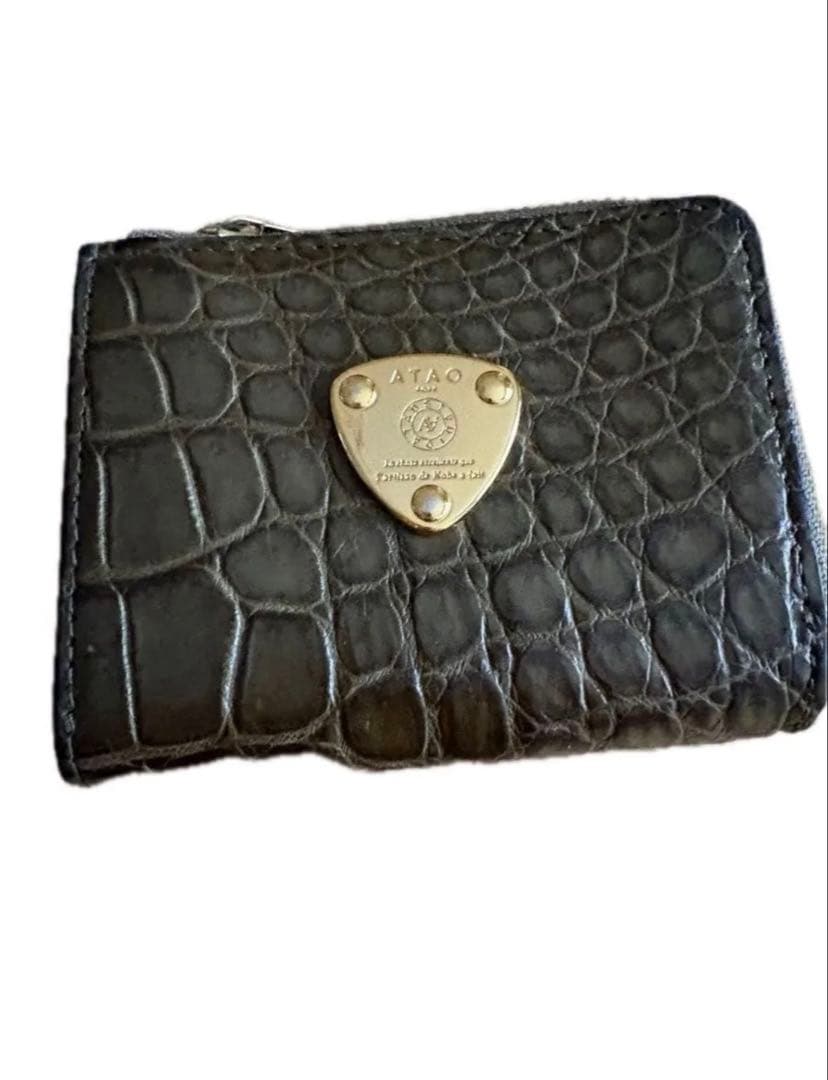 稀少「ATAO」ワルツクロコ　三つ折り財布　アタオミニ財布
