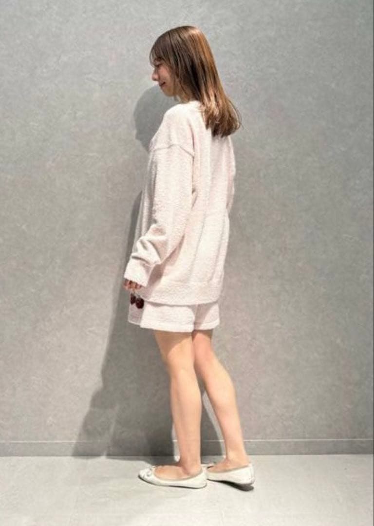 【新品】ジェラートピケ　ベビモコチェリージャガードプルオーバー&ショートパンツ